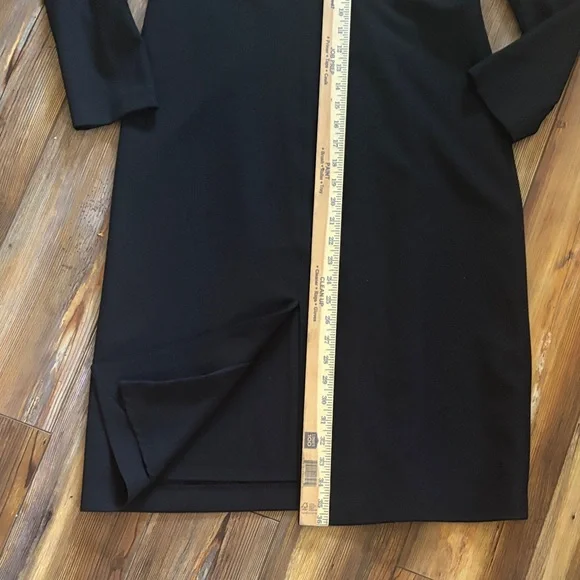 Donna Karan Classic Black Long Sleeve Dress 12 - Picture 3 of 7